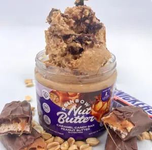 Rainbow Nut Butter  Caramel Candy Bar Snickers Peanut Butter Treat Hershey Chocolate