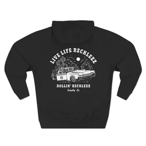 Rollin Recklezz Live Life Recklezz Lincoln Three-Panel Fleece Hoodie
