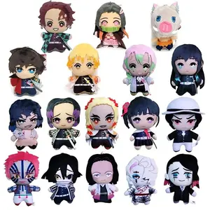 15cm Japan Anime Demon Slayer Akaza Rui Iguro Obanai Tanjirou Kamado Nezuko Agatsuma Zenitsu Plush Toys Doll Peluche Gift