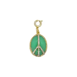 PEACE CHRYSOPRASE CHARM