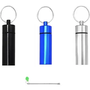 3 Pack Leak-Proof Portable Pepper Shaker Bottle Waterproof Aluminum Container for Outdoor Camping Trips Travel