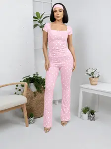 Andrea Polka Dot Set Pink