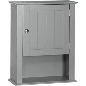 Ashland Single Door Wall, Gray Cabinet,Grey