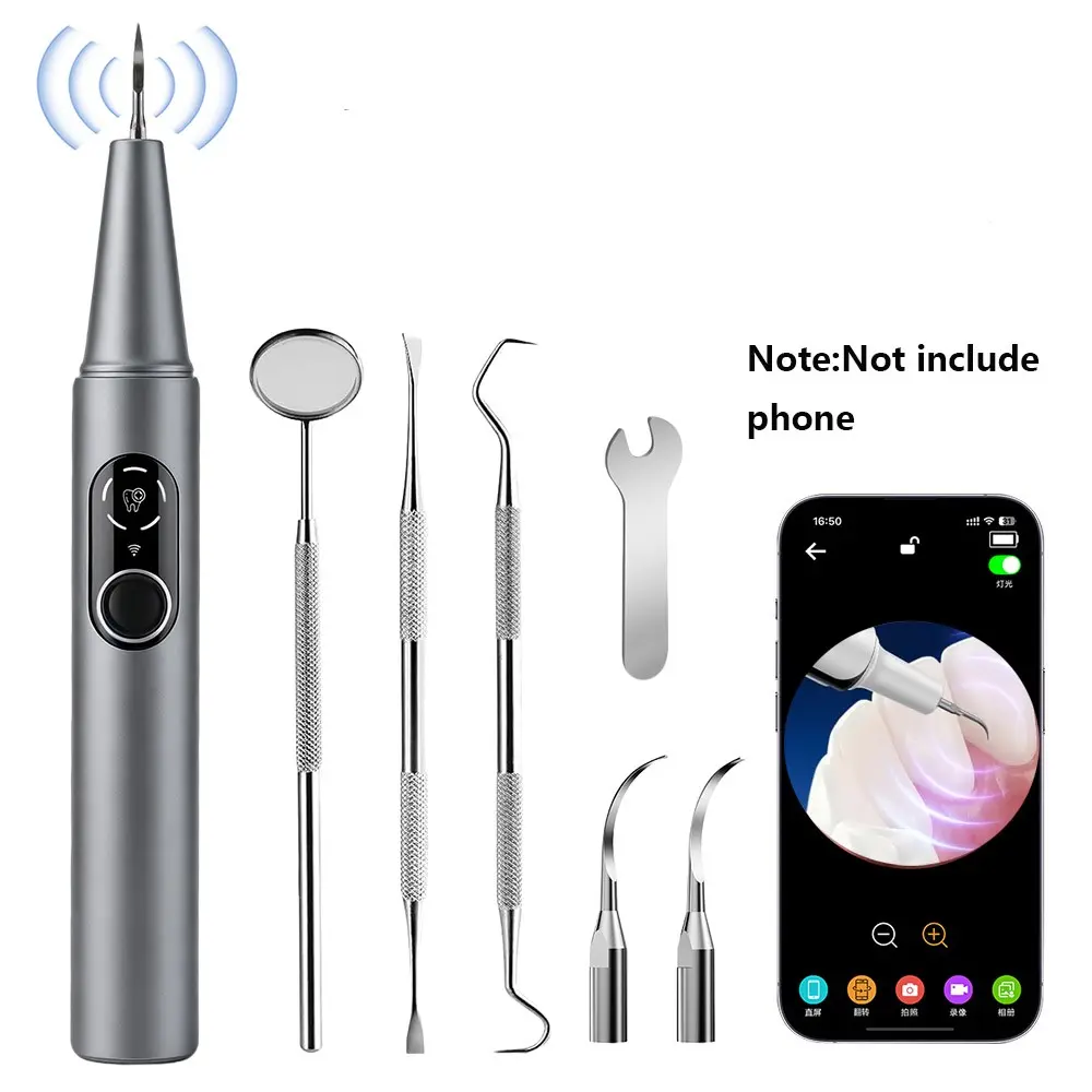 Visible Ultrasonic Tooth Cleaner, 5 Modes Real-Time Cleaning View Video Imaging, Home Oral Care Tool, Teeth Cleaning Device, Teeth Plaque Remover Tool, Teeth Cleaning Machine
