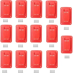 Wall Mount Tool Holder for Drill Driver, 14 Pack Heavy Duty Power Tool Organizer with 56 Screws, No Tools Required for Garage Workshop
