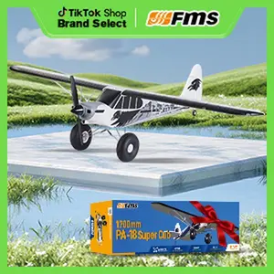 FMS 1700mm PA-18 Super Cub V2 PNP/RTF Gift（RTF = plane, remote, battery battery charger，PNP = plane only）