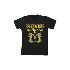 PacSun Kids Cobra Kai Yellow Logo T-Shirt