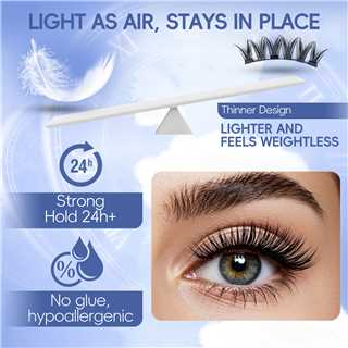 Magnetic Lash Set 5 Pairs with 1 Clip No Glue Required Reusable Natural False Lashes for Eyelashes Makeup Cosmetic DealsforYoursdays