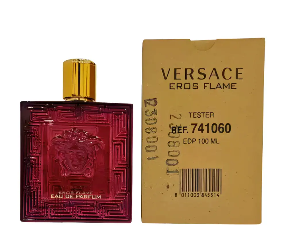 Versace Eros Flame EDP Men's Cologne, 3.4 fl oz Spicy Confidence-Building Fragrance (Tester Box), 3 To 3.9 Fl Oz