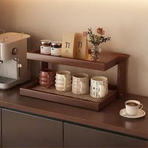 Office Water Cup Holder Desktop Acrylic Mug Stand, Multi-Functional Tea Cup Display Rack, Tabletop Organizer for Office Supplies