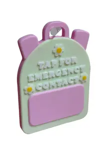 Custom Student School Emergency Contact Identification Tag, Office Identification Badge Supply