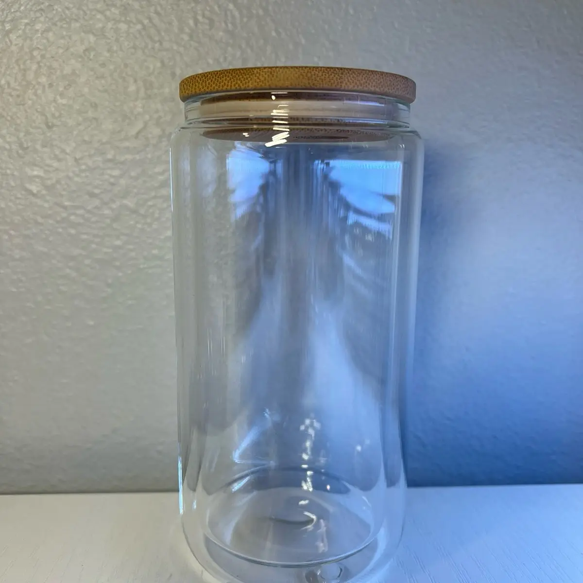 Customized 16oz Snowglobe Glass Cup