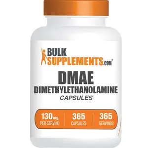 BulkSupplements DMAE Bitartrate Capsules - Edible - Amino Acids - DMAE L Bitartrate - 365 Capsules - 350mg per Serving