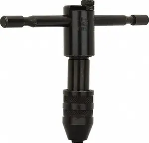 Cle-Line C67210 Ratcheting T-Handle Tap Wrench - Ratchet Type, 0 to 1/4" Tap Capacity, 3-3/4" Overall Length