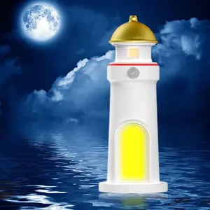 Motion-Sensor Projection Night Light, Moonlight Lighthouse Design, Ideal Gift for Boys & Girls, Perfect for Bedroom or Nursery Decor