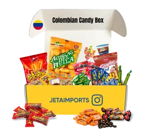 Colombian Mekato Candy Box Variety Pack – Over 30 Authentic Colombian Snacks & Sweets – Assorted Gift Box from Colombia – Perfect for Birthdays, Valentine’s, Special Events