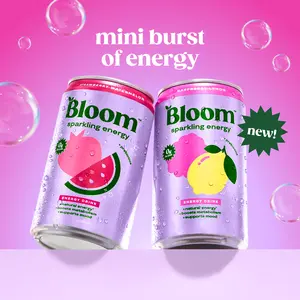 New!! Bloom Mini - Sparkling Energy Mini Cans Variety Pack, Strawberry Watermelon (6), Raspberry Lemon (6), 7.5 oz Cans, 12 pack New!! Bloom Mini - Sparkling Energy Mini Cans Variety Pack, Strawberry Watermelon (6), Raspberry Lemon (6), 7.5 oz Cans, 12 pack