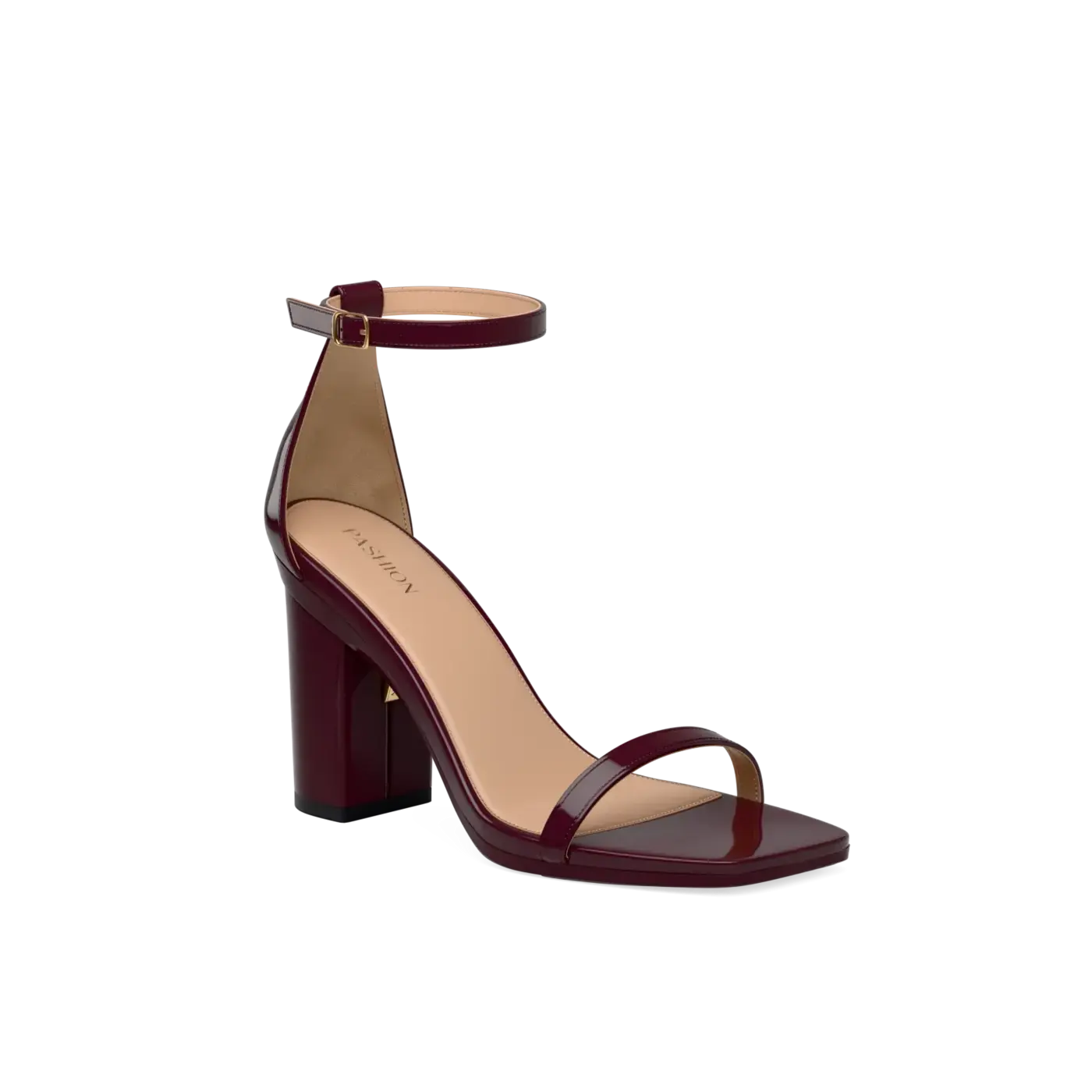 Gigi Sandal - Cherry Mocha Patent 4" Block