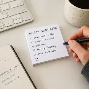 1PC Funny Sticky Notes Pad – Humorous Memo Notes for Office, School & Home, Cute Reminder Notepad for Daily Tasks