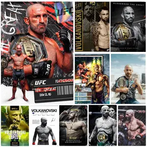 A-Alexander V-Volkanovski "The Great" Poster Self-Adhesive Waterproof Art Sticker, Aesthetic Minimalist Wall Poster for Coffee Shop, Bar & Home Room Decor