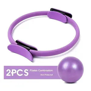 Women's Pilates & Yoga Set, Essential Pilates Ring & Ball Kit, Home Workout Equipment, Body Stretching & Shaping, Postpartum Recovery