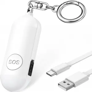 Personal Safety Alarm for Women, 130dB Self Defense Keychain Alarm with SOS Strobe Light, Personal Alarm Loud Siren Safety Keychain for Girls Kids Elderly