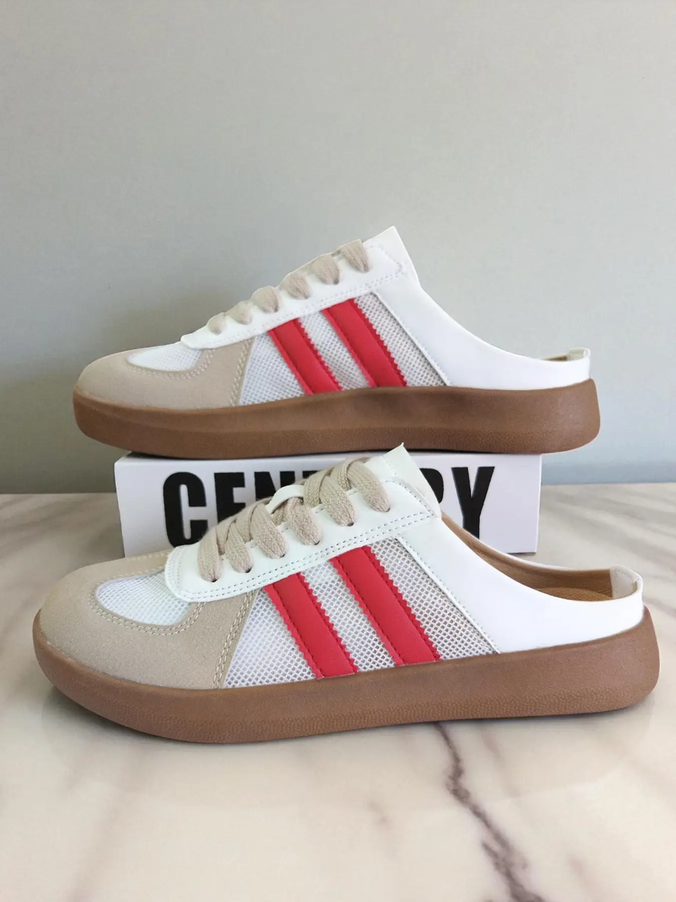 Women's Fashionable Contrast Mesh Design Lace Up Walking Shoes, Casual Breathable Comfortable Sports Shoes, Female All-match Round Toe Shoes for Daily