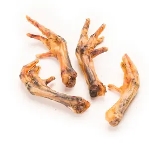 Premium all natural chicken feet dog treat. 12 in each package.