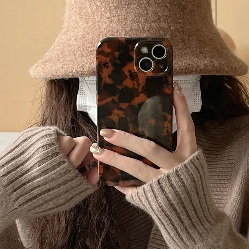 Vintage Pattern Phone Protective Case, Decorative Smartphone Protector Cover, Stylish Cellphone Accessory, Compatible with iPhone 11 12 13 14 15 Pro Max Case Casing
