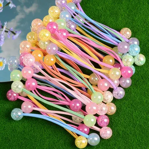 14 Candy Color Hair Elastics, High Elasticity Ponytail Bands, Cute Girl Student Hair Ties, Rainbow Rubber Bands, Scrunchies, Elastic Hair Accessory, Fun and Playful, All Seasons, Pony Tail Holders, Ponytail Accessories