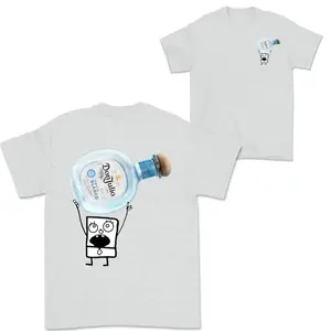 Doodlebob Don Julio Blanco Tequila 2 Sided T-Shirt, Funny Drinking T-Shirt, Summer T-Shirt, Full Color T-Shirt, Unisex T-Shirt, For Men, For Women, Gift For All Menswear Top 100% Cotton