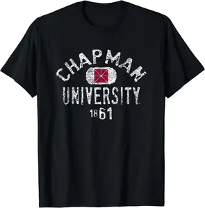 Chapman Panthers 1861 Vintage Logo Officially Licensed T-Shirt, Gift Shirt, Cotton, Crewneck, Size S-3XL
