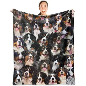 Bernese Mountain Dog Blanket,Bernese Mountain Gifts for Dog Lovers,Flannel Blanket Throws for Dog Mom Dad,Soft Blankets for Sofa Bed Home Decor,Gifts for Adult Men Women