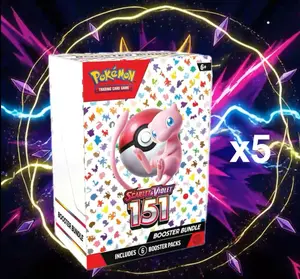 151 Booster Bundle Lot of 5 (LIVE RIP)