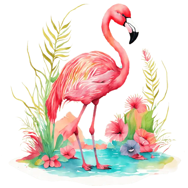 Large 6" Flamingo Vinyl Decal Sticker Decor Decorative stickerheaven Smooth Ornaments Tiles Sticker Matte
