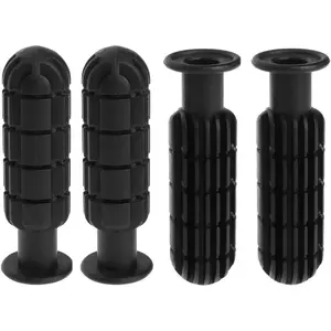4 Pack Foosball Table Handle Grip Replacement Football Game Rod Handles Stick End Cap Grips for Desktop Soccer Tabletop Parts Repair Table Top (1/2" / 0.5'' Hole ID)