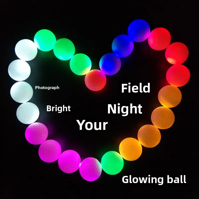 Colorful LED Glow Golf Balls, Flashing Light Up Golf Balls for Night Play, Outdoor Practice and Fun Golf Gifts for Men and Women