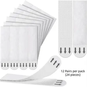 Double-sided Wall-mounted Adhesive Tape, 12pcs Damage-free Velcro Adhesive Strips for Renters, Home Removable Adhesive Wall Mounting Strips for Frame Hanging, Summer for Gift, Strong Adhesion