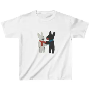 Gaspard and Lisa Friends Forever Baby Tee | Y2K Baby Tee, 90s Baby Tee, Graphic Shirt Crop, Coquette, Vintage Design
