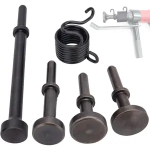 Smoothing Air Hammer Bits Set, Smoothing Air Hammer Tool Kit Air Hammer Atachments Air Chisel Bits, Extended Length Pneumatic Hammer Bit with Spring, Power Hammer Drills Tools & Home Improvement