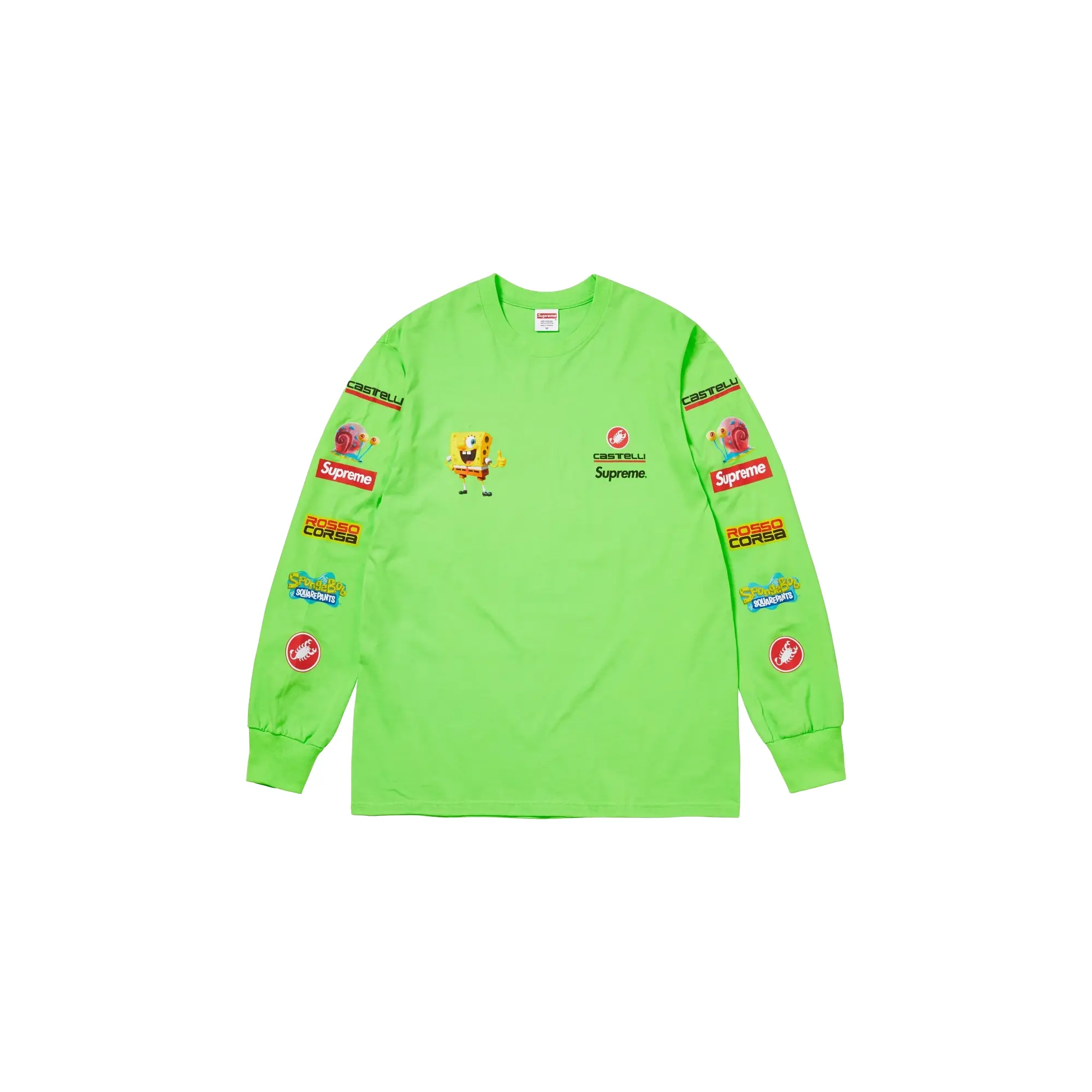 SpongeBob/Castelli Racing L/S Tee "Green" SU25456