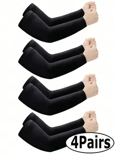1/4 for ice silk sleeves, summer UV protection, outdoor sports sleeves, unisex sports goods, lightweight and breathable, suitable for various outdoor scenarios: hiking, running, driving, cycling, fishing