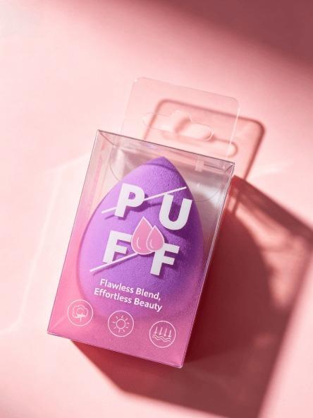 Purple Makeup Sponge Blender - 1 Pack, Wet & Dry Dual Use, Super Soft for Flawless Airbrush Makeup