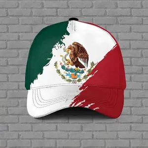 3D Mexican Eagle 3D Baseball Cap, Mexico National Flags Baseball Cap for Men Women, Fashion Adjustable Sun Protection Visor Caps Trucker Hat Patriotic Hat