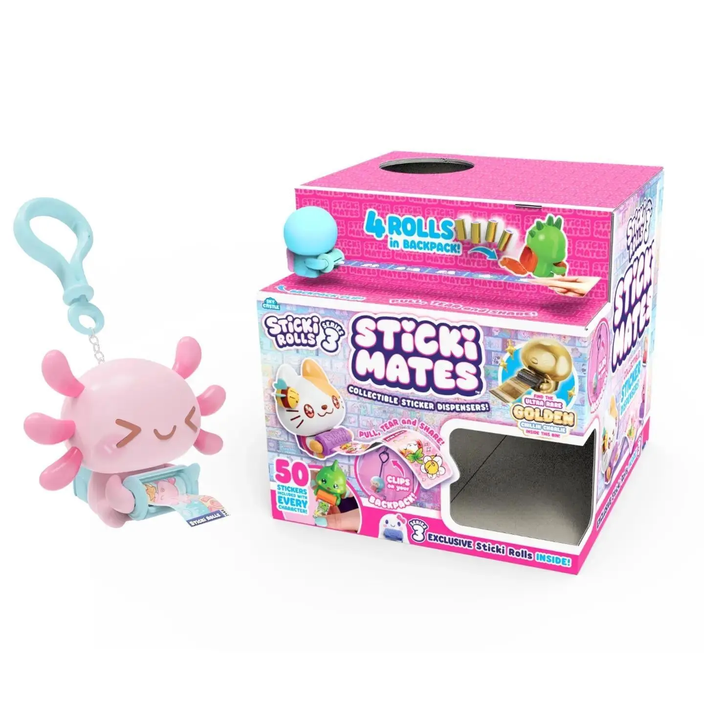 Sticki Rolls Sticki Mates Gravity Bin - Series 3