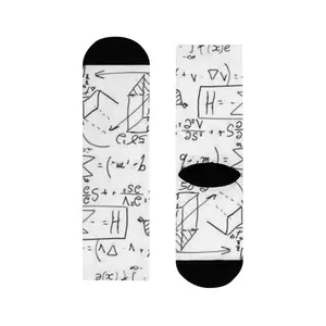 Math Crew Socks  Fun Equations Design | Printify