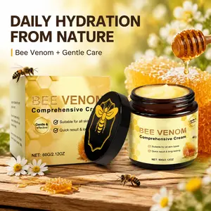 Bee Venom Skin Moisturizer Gentle Daily Care Cream For Face And Body, Light Texture Moisturizing Cream With Glycerin Stearate, Locks In Moisture Longer, Nourishes Dry Areas, Easy To Apply And Massage For Absorption