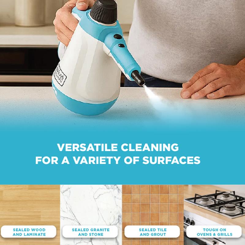 Black + Decker Multi-Use Steam Cleaner + Mop Combo - Versatile Cleaning Tool with Steam Function for Efficient Dirt Removal