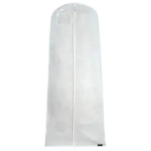 White Garment Bag for Veil Preservation