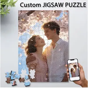 Personalized Memory Puzzle Custom Photo Collage Puzzle Best Gift for Parents Grandparents Family Love Keepsake Custom 1000pcs Puzzle Photos, Personalized DIY, Customers Can Customize with Their Own Images, Suitable for Customizations Like Family Photos